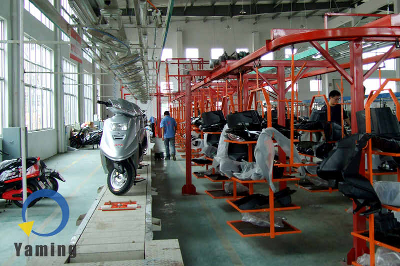 Scooter assembly line